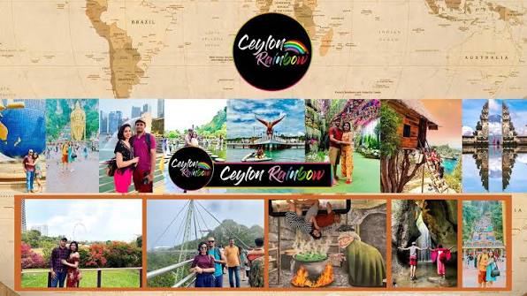 Ceylon Rainbow travel collage — moments from the channel
